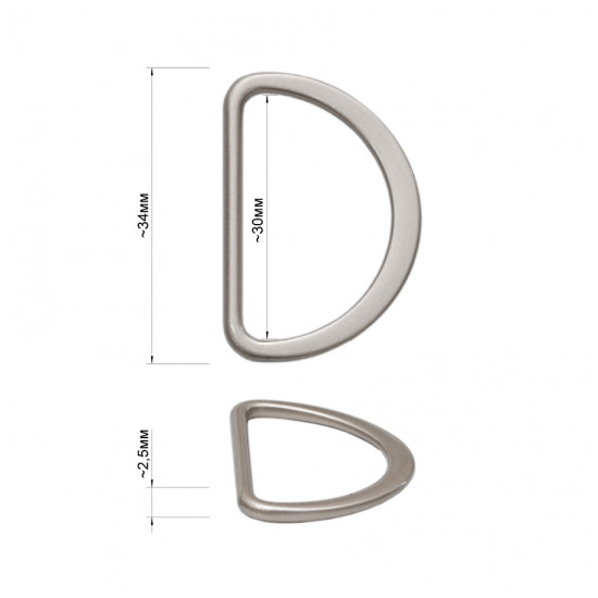 Полукольцо металлическое ПКМ3